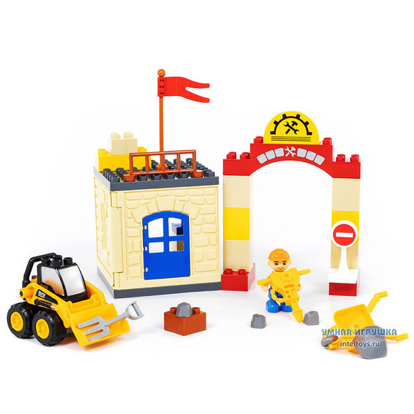 Конструктор Макси «Строительная фирма», Полесье, 90 элементов фото 4