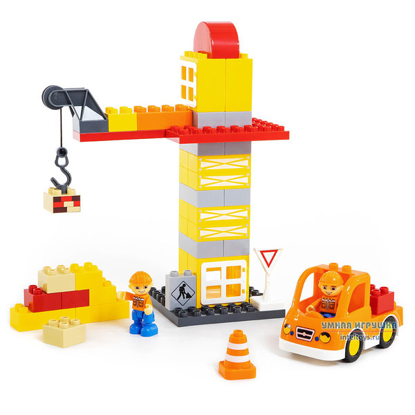 Конструктор Макси «Строительная фирма», Полесье, 90 элементов фото 6