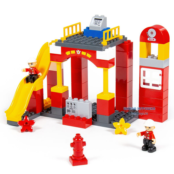 Конструктор Макси «Пожарная станция», Полесье, 81 элемент фото 4