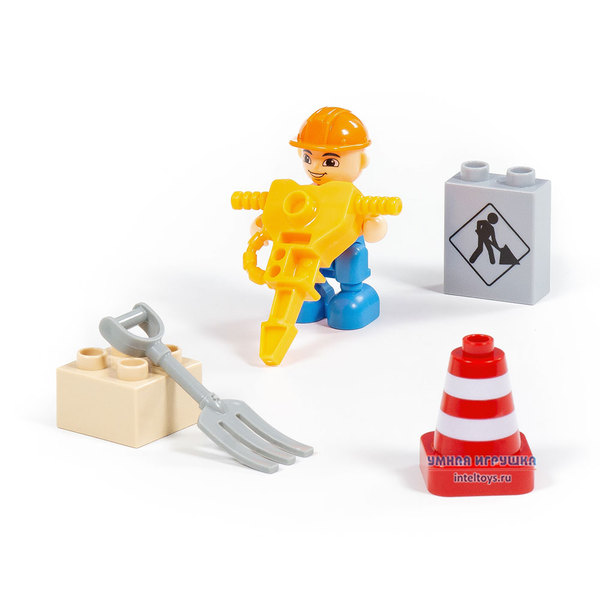 Конструктор Макси «Строительная фирма», Полесье, 36 элементов фото 6