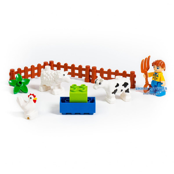 Конструктор Макси «Веселая ферма», Полесье, 50 элементов фото 6
