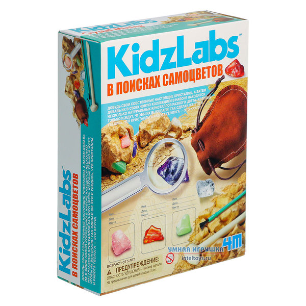 Набор для опытов Kidz Labs «В поисках самоцветов», 4М - купить в ...