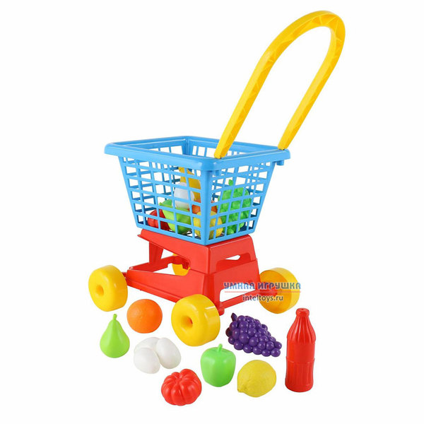 Детская тележка с продуктами «Супермаркет №1», Полесье фото 2