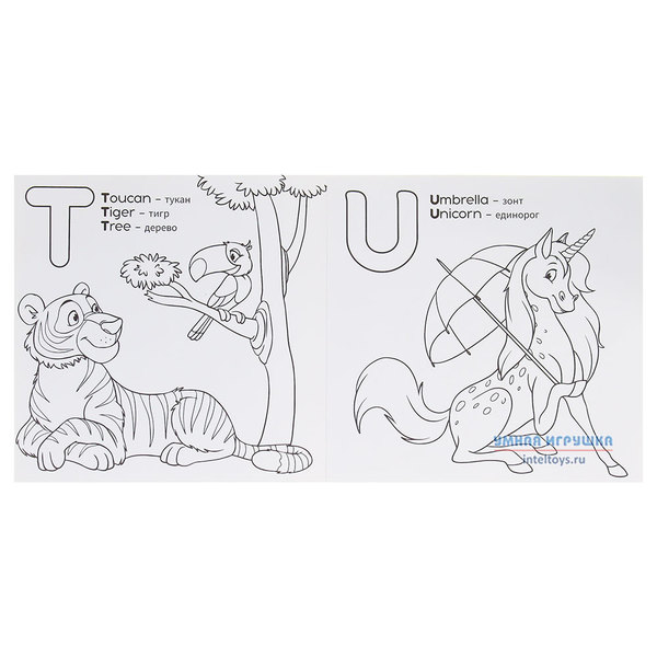Раскраска Английский алфавит фото 3
