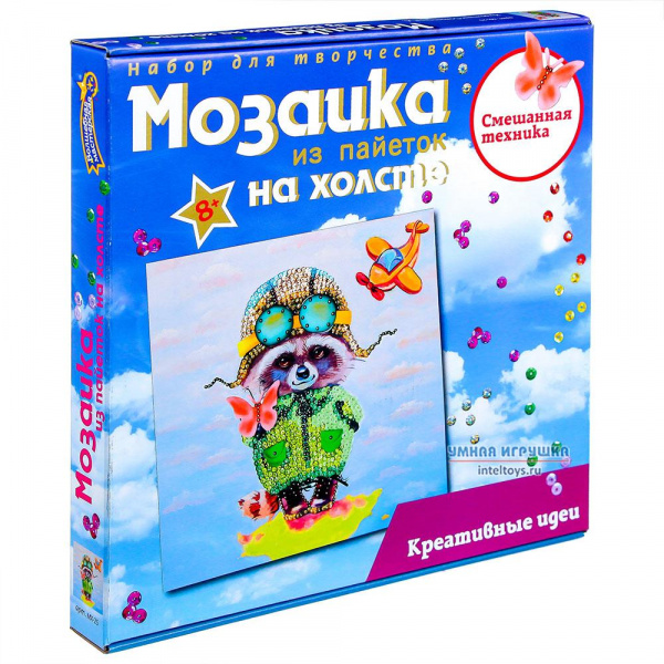 Мозаика из пайеток Енот фото 1