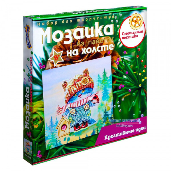 Озорной котенок на холсте  фото 1