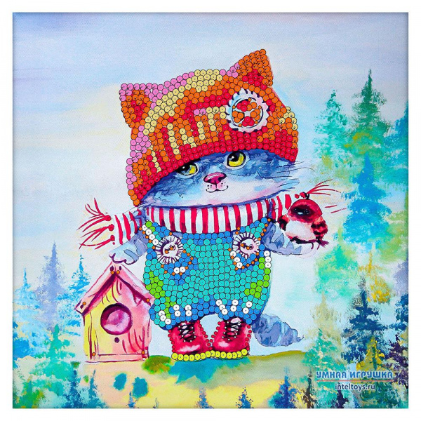 Озорной котенок на холсте  фото 6