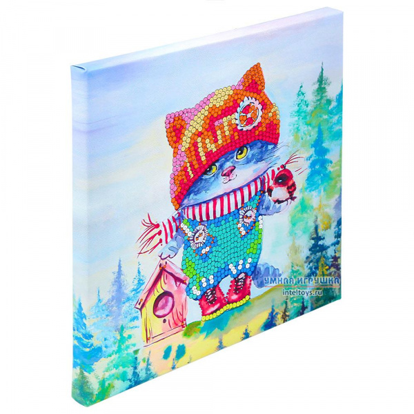 Озорной котенок на холсте  фото 7