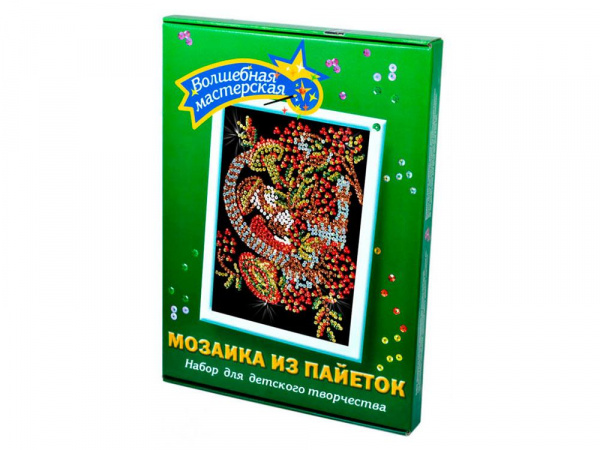 Осень мозаика из пайеток 