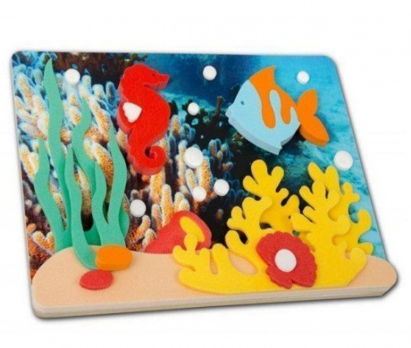Подводный мир мозаика-апликация объемная*** фото 1
