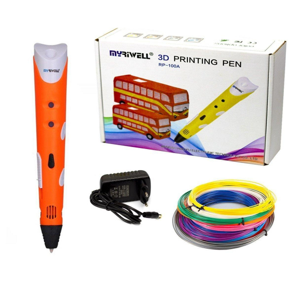 3D ручка Myriwell RP100A Оранжевая фото 1