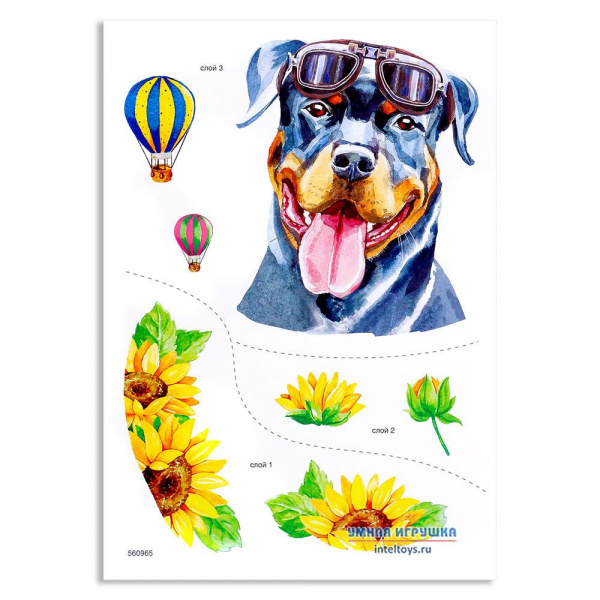 Мечта о небе Декупаж тарелки фото 4