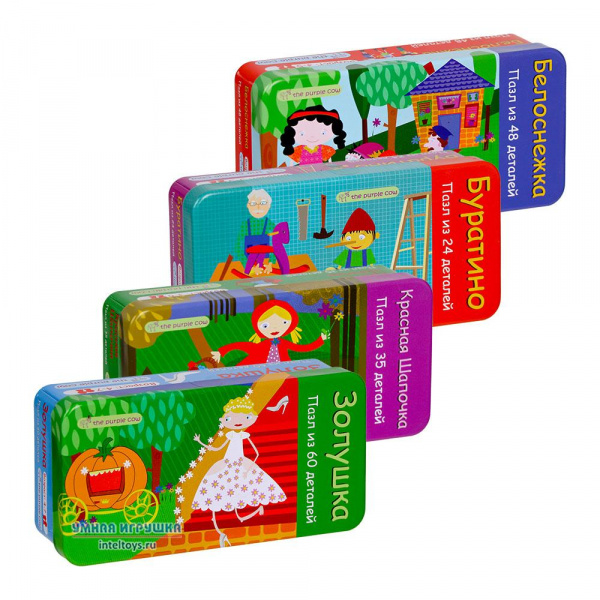 Пазл The Purple Cow в металлической коробке (в ассортименте)