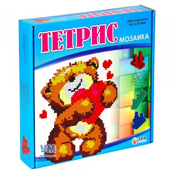 Тетрис-мозаика «Мишка», ЭРА, 2000 элементов купить в Москве, Нижнем ...