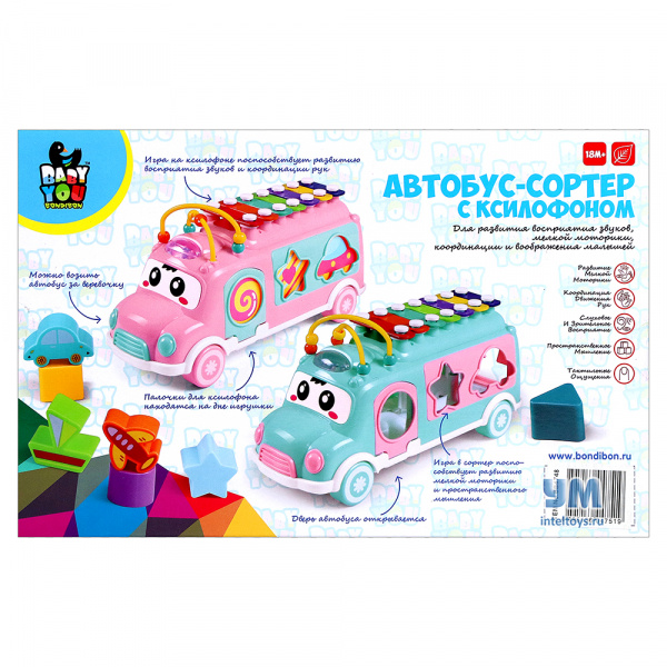Игрушка сортер с ксилофоном фото 1