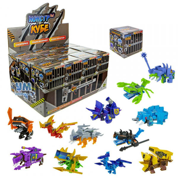 Конструктор-игрушка «Монстр в кубе», 1TOY (в ассортименте)