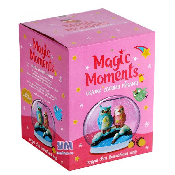 Magic moments новогодняя. Волшебный шар Бумбарам Мэджик моментс. Набор Волшебный шар Совушки. Набор для творчества Бумбарам Совушка Волшебный шар. Набор для творчества волшебные истории лунный зоопарк 05624.