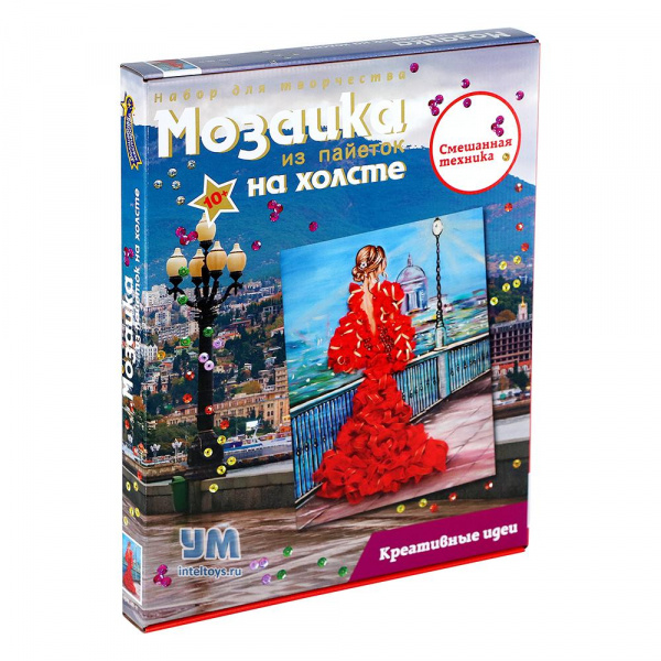 Мозаика Девушка в красном фото 1