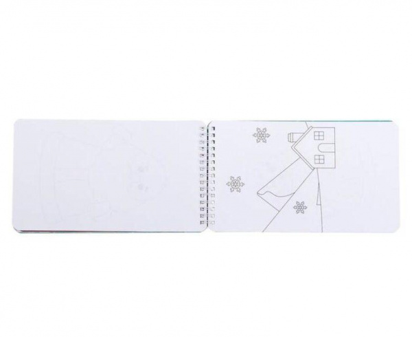 Дедушка Мороз Новогодний альбом с трафаретами и наклейками фото 3