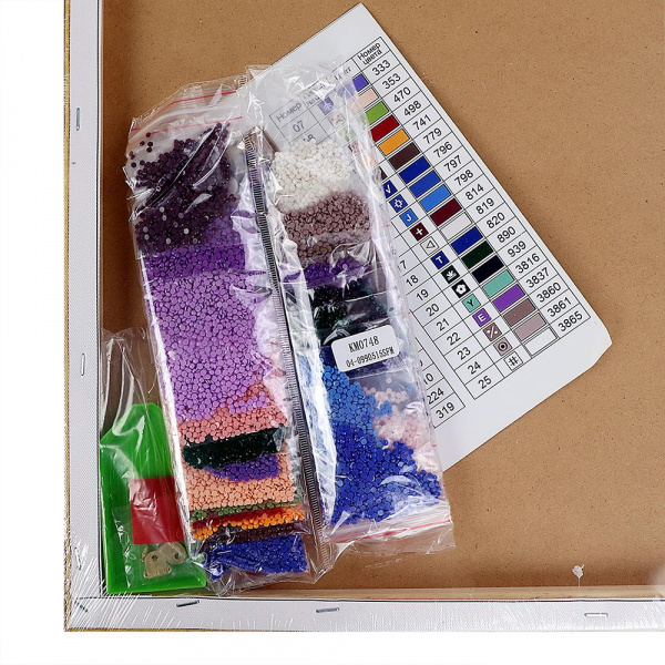 Картина Анютины глазки  фото 3