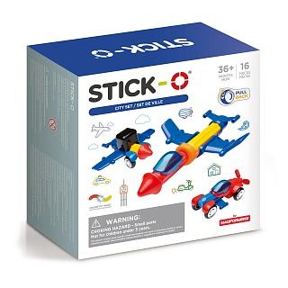 Магнитный конструктор STICK-O «City Set», 16 деталей