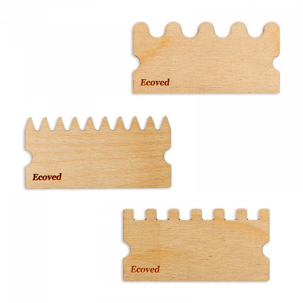 Инструменты для рисования песком Ecoved 10 см (3 шт), Эковед