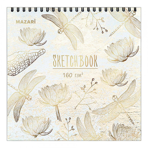 Скетчбук «Стрекоза» Mazari, 60 листов