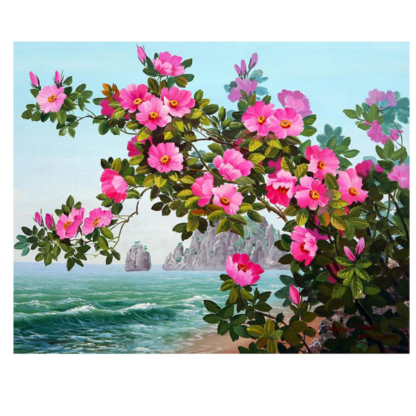 МОРСКОЙ ПЕЙЗАЖ Картины мозаикой с нанесенной рамкой 40*50 Molly фото 1