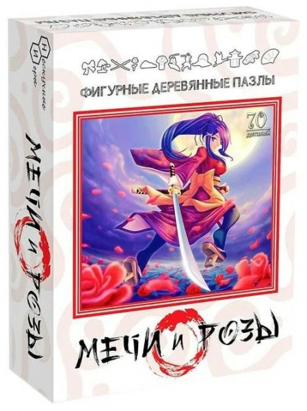 Мечи и розы Деревянный пазл Citypuzzles фото 1