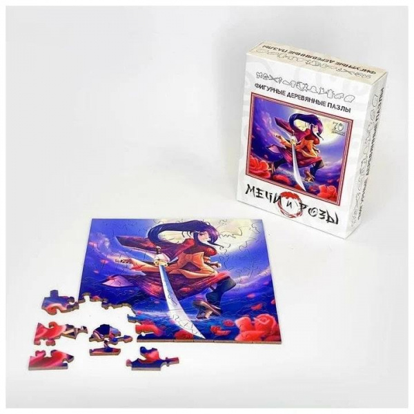 Мечи и розы Деревянный пазл Citypuzzles фото 3