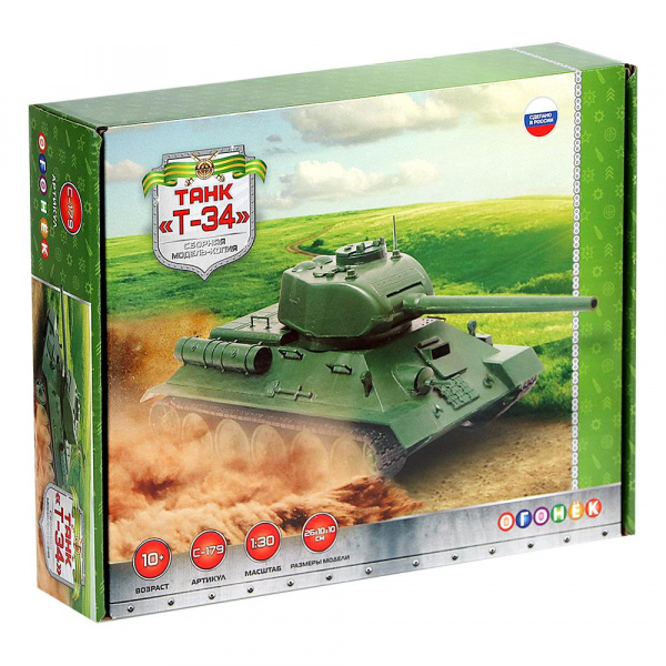 Сборная модель-копия «Танк Т-34», Огонек