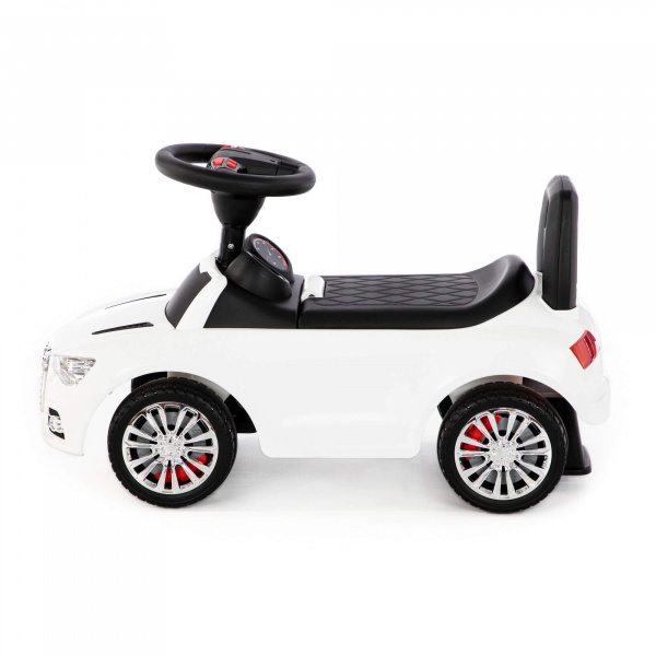 Каталка-автомобиль SuperCar №2 со звуковым сигналом белая фото 1