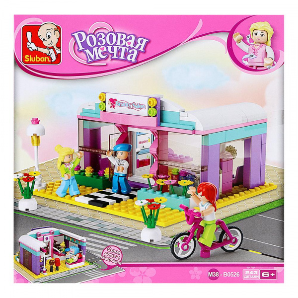 Конструктор «Розовая мечта: Салон красоты», Sluban, 243 детали