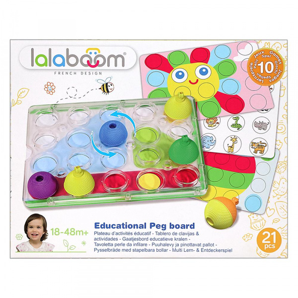 Развивающая игрушка Lalaboom «Доска», 20 деталей