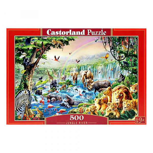 Пазл «Река в джунглях» 500 элементов, Castorland