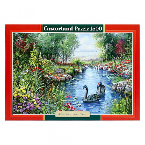 Пазл «Черные лебеди» 1500 элементов, Castorland