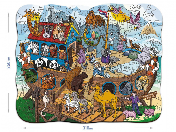 Фигурные пазлы Ноев ковчег фото 2