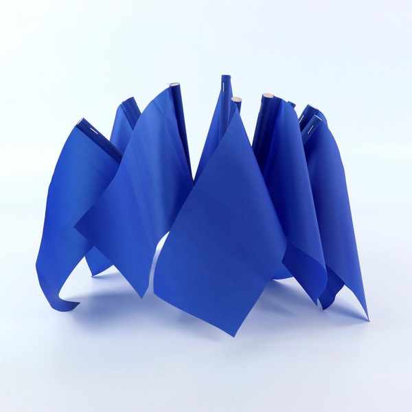 Детские флажки на деревянной палочке Ecoved (Эковед), синие (10 штук)