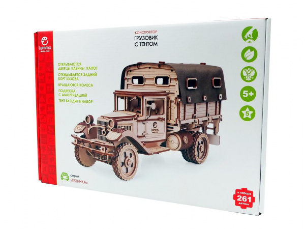 3D-конструктор Грузовик с тентом  фото 8