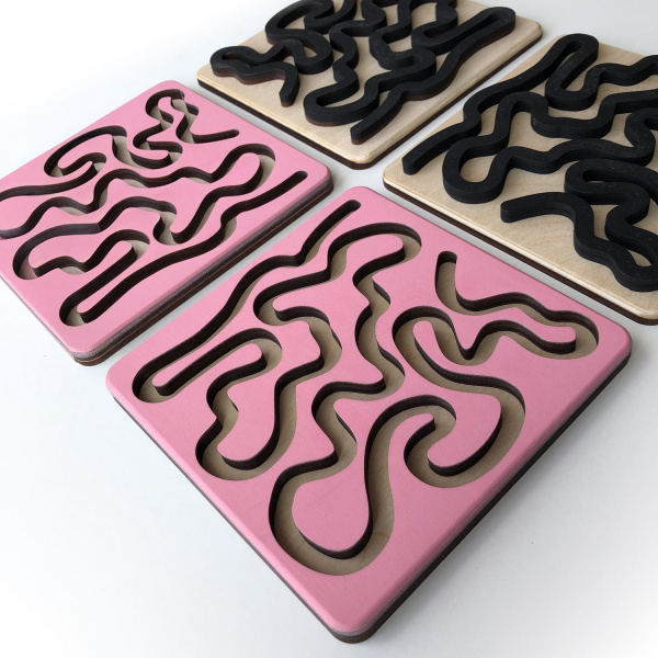 Комплект вкладышей для межполушарной доски №4 фото 1