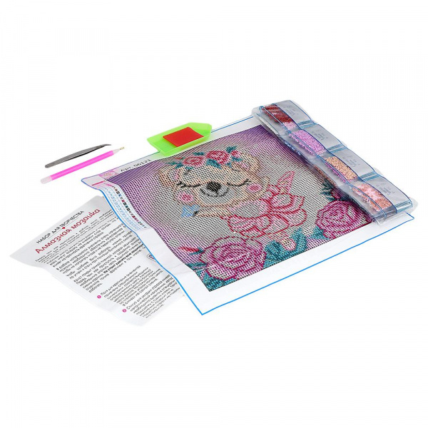 Алмазная мозаика на канве Пушистые зверьки фото 2