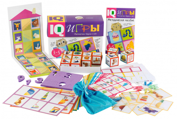 Математика Форма и счет Сундучок с  IQ играми 3-5 лет фото 1