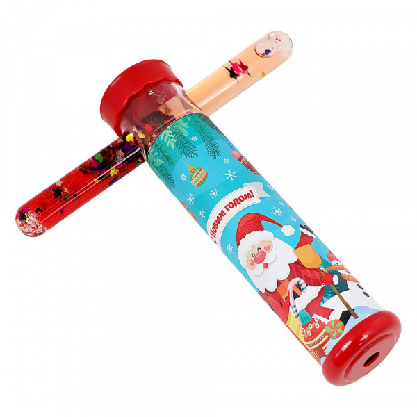 Новогодний калейдоскоп «Дед Мороз и Снеговик» с декоративной LED-подсветкой, Феникс