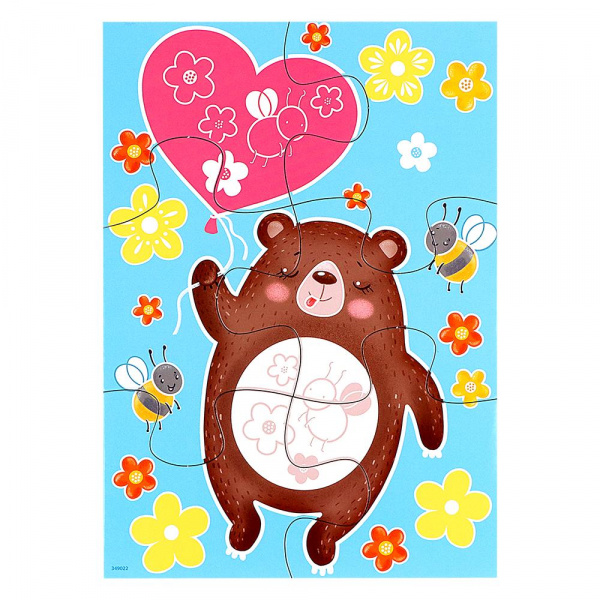 Пазлы с неоном Медвежонок фото 2