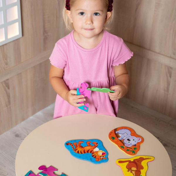 Магнитные пазлы Тигренок и друзья фото 2