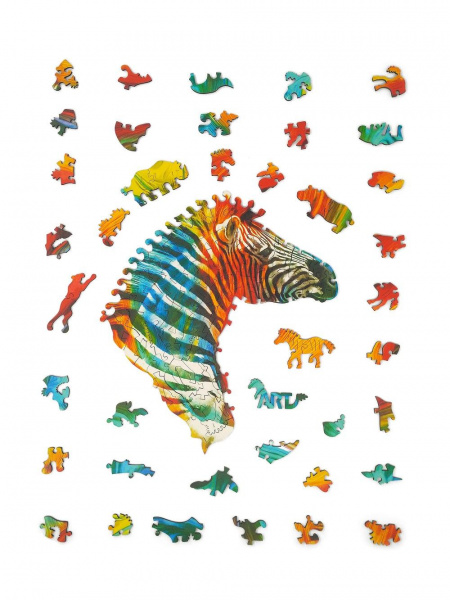 Деревянные пазлы Зебра фото 1