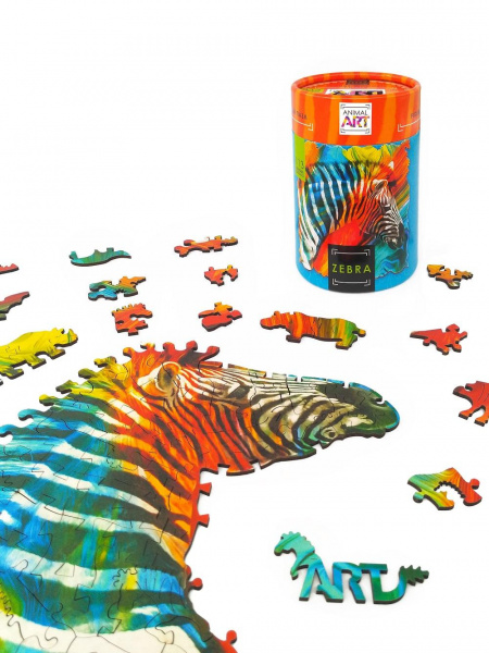 Деревянные пазлы Зебра фото 2