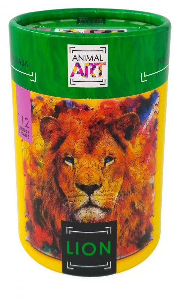 Деревянные пазлы Лев фото 3