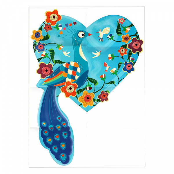 Контурный пазл Павлин фото 3