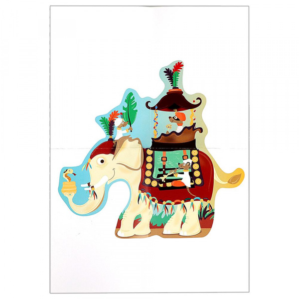 Контурный пазл Слон фото 4